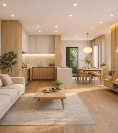 Interior rumah bergaya Jepang minimalis